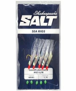 Shakespeare Salt Lumiflash Lures - Feathers & traces