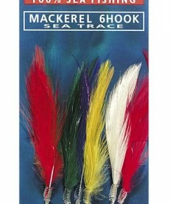 Sea Tech Mackerel 6Hk Coloured Feathers - Feathers & traces