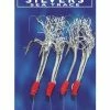 Sea Tech Mackerel 4Hk Silver Shrimp Lures - Feathers & traces