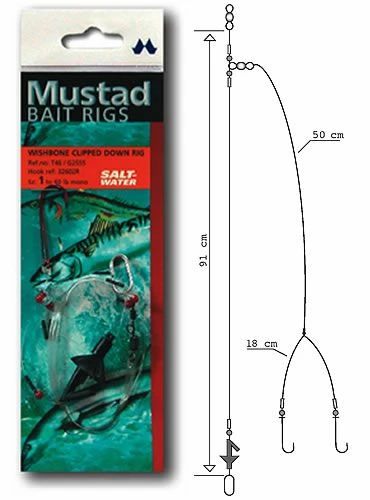 Mustad Rig Wishbone Clipped Down - Rigs & traces 1 Mustad Rig Wishbone Clipped Down - Rigs & traces