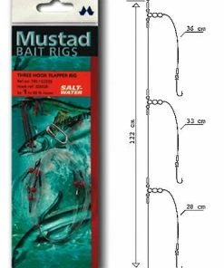 Mustad Rig Three Hook Flapper - Rigs & traces