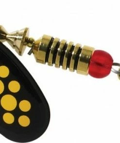 Mepps Comet Black Fury Orange Dot No.3 - Spinners