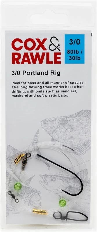 Cox & Rawle Portland Rig 3/0 - Rigs & traces 1 Cox & Rawle Portland Rig 3/0 - Rigs & traces
