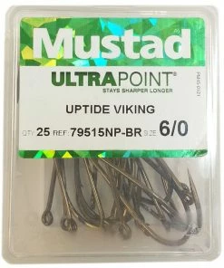 Mustad (BOX) 79515NP-BR Uptide Viking Hooks -