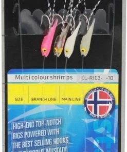 Mustad Multi Colour Shrimps - Feathers & traces