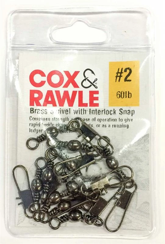 Cox & Rawle Brass Swivels & Interlock Snaps - 1 Cox & Rawle Brass Swivels & Interlock Snaps -