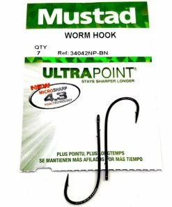 Mustad 34042NP-BN Worm - Hooks
