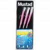 Mustad Daylight Fluo Pink Rigs - Feathers & traces