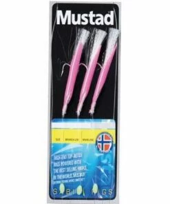 Mustad Daylight Fluo Pink Rigs - Feathers & traces