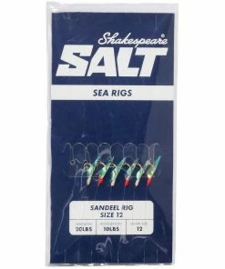 Shakespeare Salt Sandeel Rigs - Feathers & traces