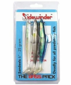 Sidewinder Bass Pack 6inch - Sandeels